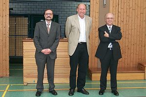 Direktor Dr. Brugger, Gerd Hölzel und Landrat Geßner